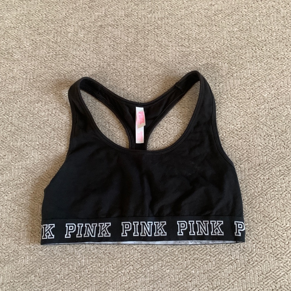 pink victoria secret sportbra